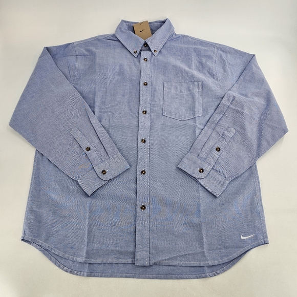 Nike SB Sportswear Oxford Long Sleeve Classic Button-down design Shirt Men's Top - Picture 3 of 13
